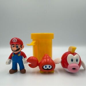 Nintendo Super Mario Sparkling Waters Diorama Figures Set 2008 No Water Platform